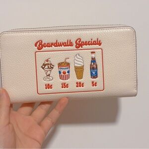 Coach Cream Wallet with Fun Graphic